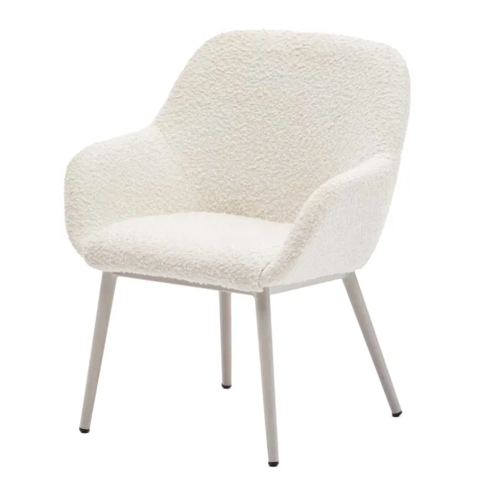 Design Kinderstühle in Weiß Boucle - Betty (2er Set)