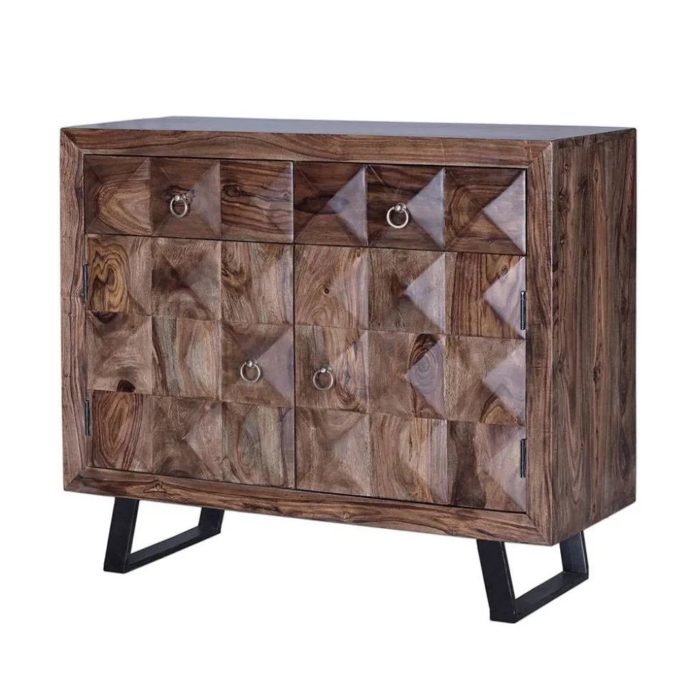 Design Kombi-Kommode aus massivem Rosenholz - Christoma