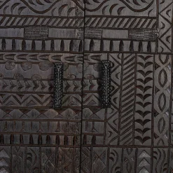 Design Kombi-Kommode in Walnuss Braun - Solu