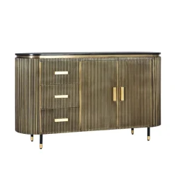 Design Kombi-Kommode mit Marmorplatte - Hayato