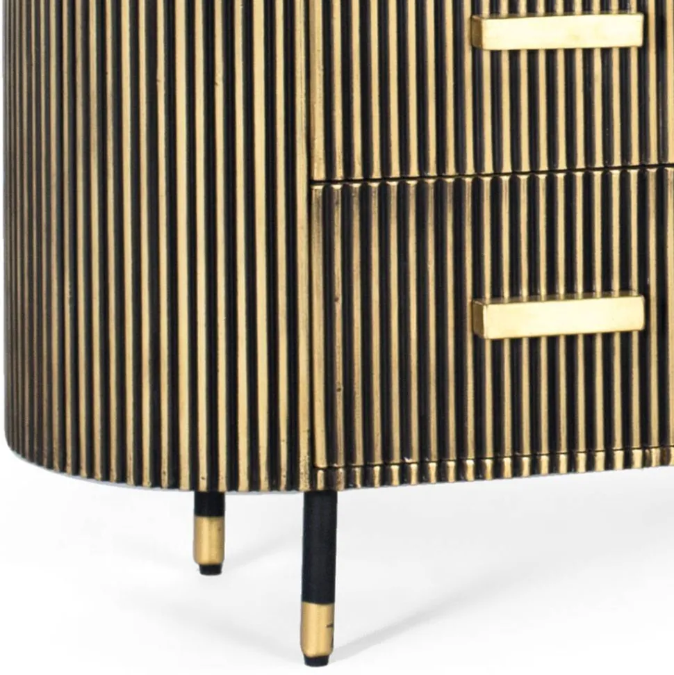 Design Kombi-Kommode mit Marmorplatte - Hayato