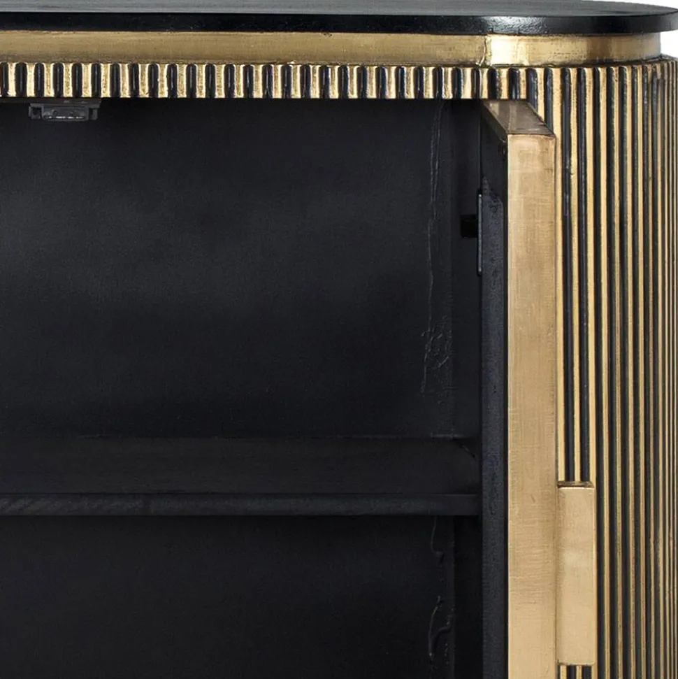 Design Kombi-Kommode mit Marmorplatte - Hayato