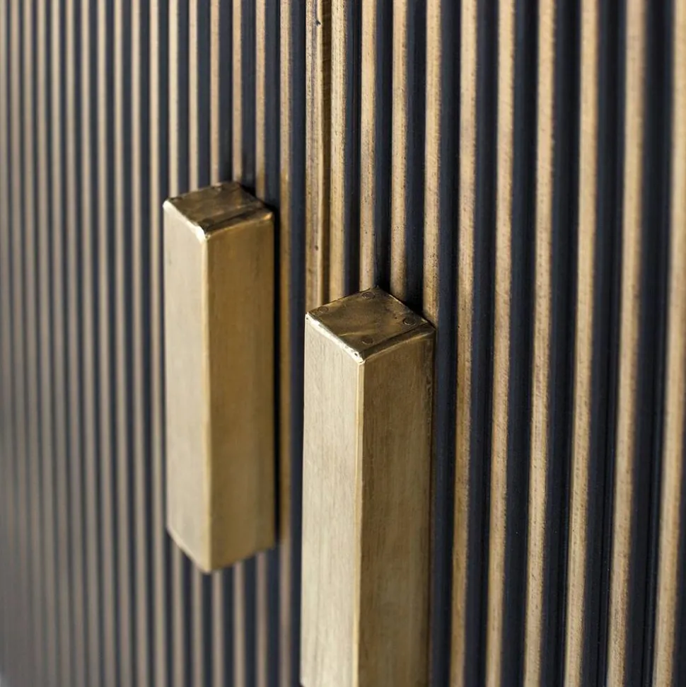 Design Kombi-Kommode mit Marmorplatte - Hayato