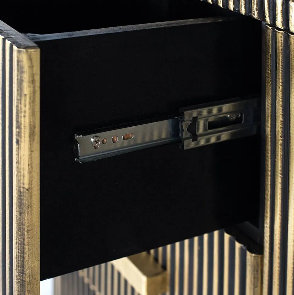 Design Kombi-Kommode mit Marmorplatte - Hayato