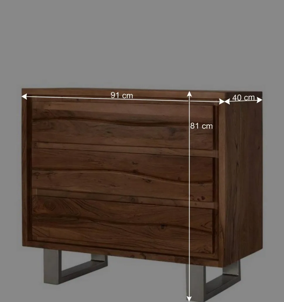 Design Kommode aus Akazienholz - Banjee