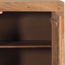 Design Kommode in Natur und Schwarz - Lugano