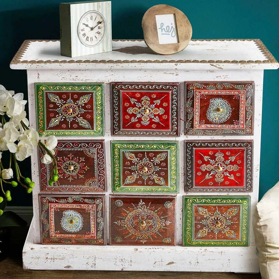 Design Kommode mit 9 Schubladen - Couras