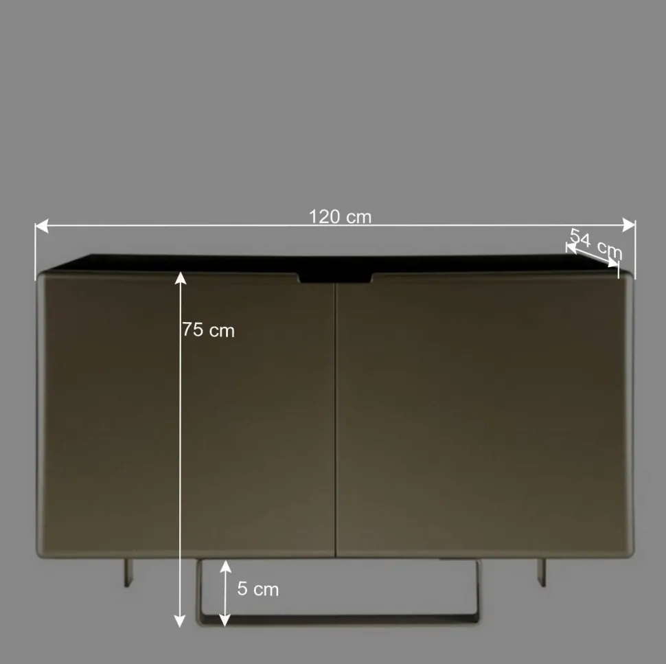 Design Kommode mit zwei Türen - Vin