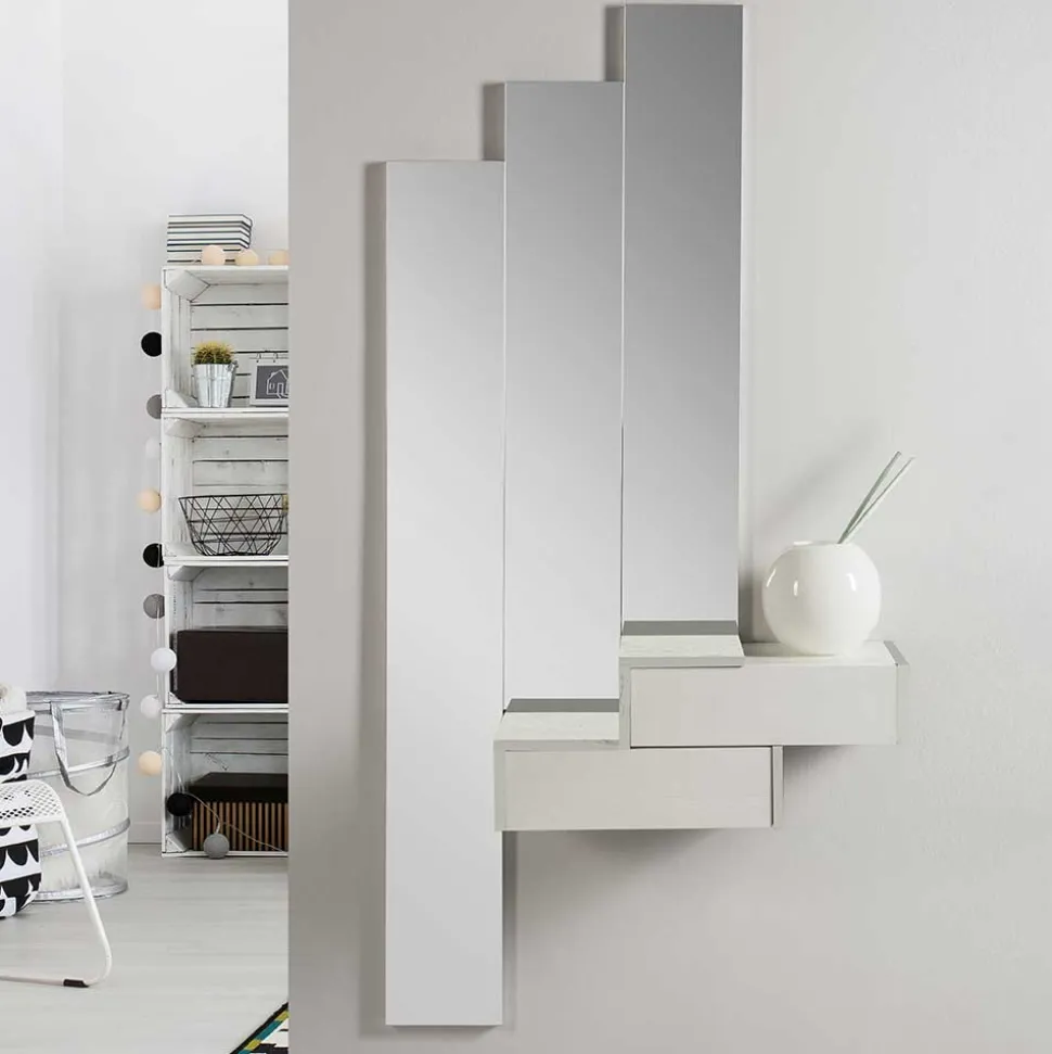 Design Konsole & Spiegel Kombi - Maccles (vierteilig)