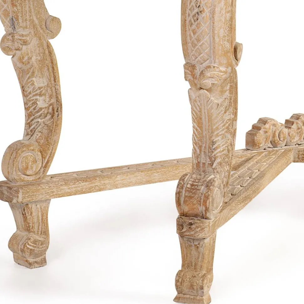 Design Konsolentisch in Mangoholz White Wash - Chiety