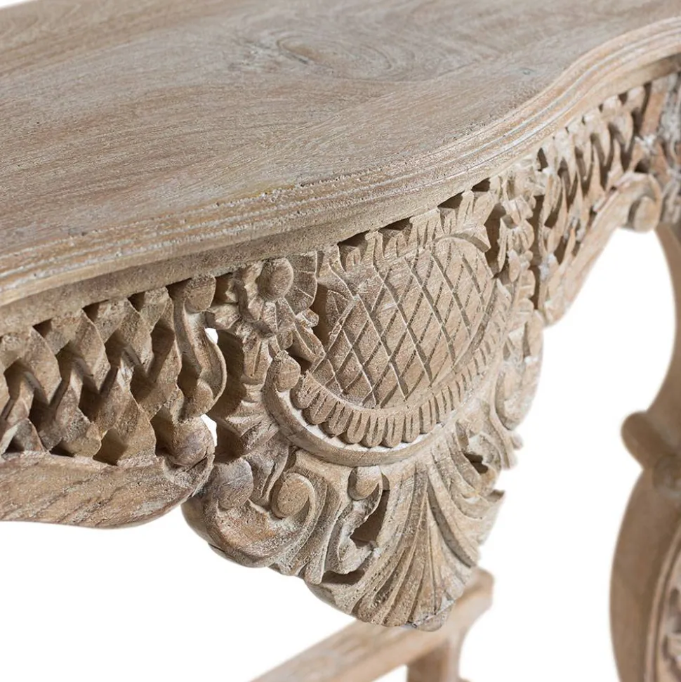 Design Konsolentisch in Mangoholz White Wash - Chiety