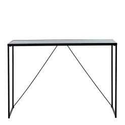 Design Konsolentisch mit Schwarzglas Platte - Burano