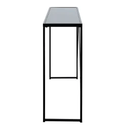 Design Konsolentisch mit Schwarzglas Platte - Burano