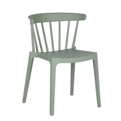 Design Kunststoff Stuhl in Hellgrün - Dave (2er Set)