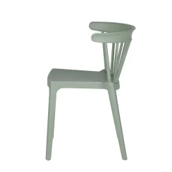 Design Kunststoff Stuhl in Hellgrün - Dave (2er Set)