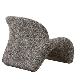 Design Loungesessel in Dunkelbraun meliert - Sacalobra