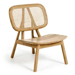 Design Loungestuhl aus Rattan & Teak - Plataya