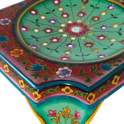 Design Metallstühle Bunt - floral gemustert - Numento (2er Set)