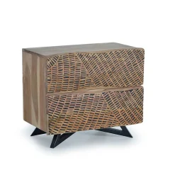 Design Nachtkommode aus Massivholz - Merlan