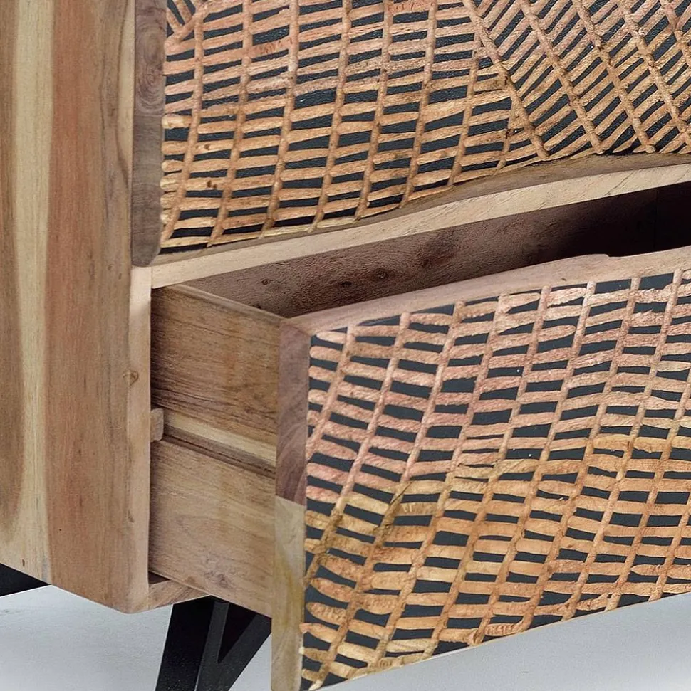 Design Nachtkommode aus Massivholz - Merlan