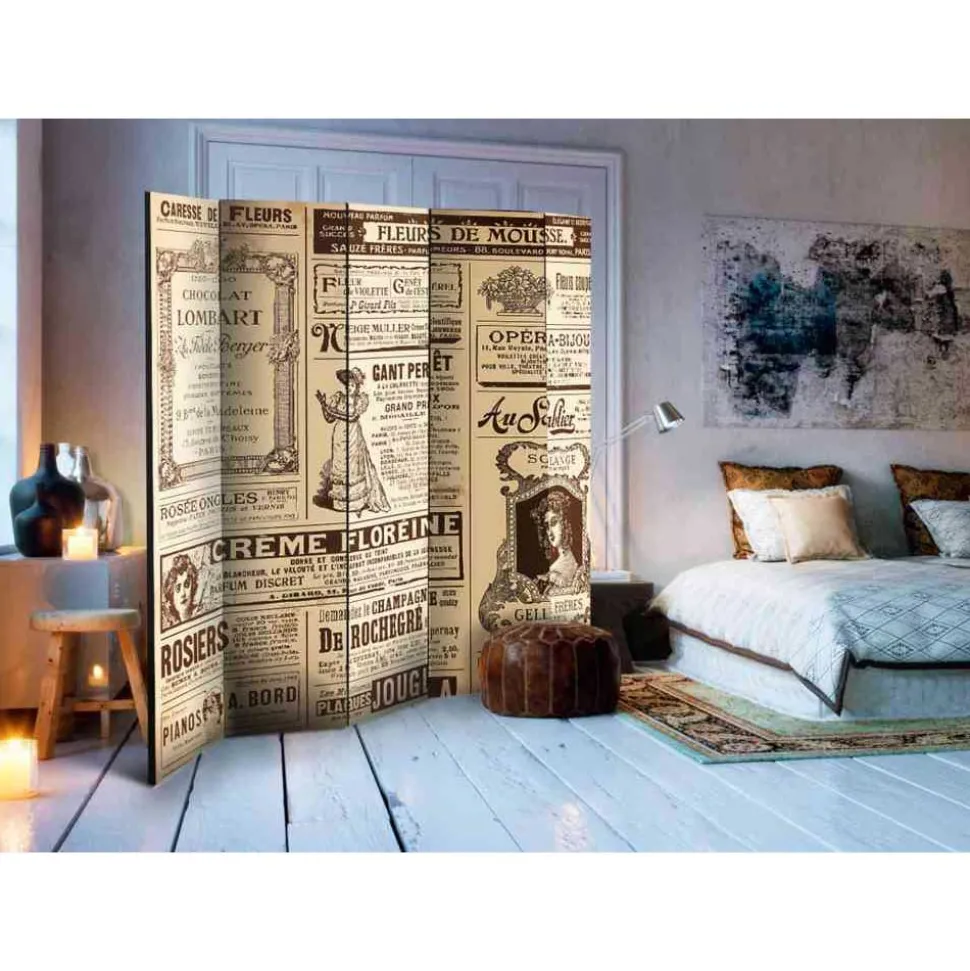 Design Nostalgie Paravent Vintage Werbung - Emjan