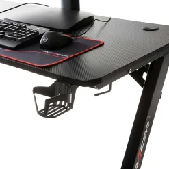 Design PC Computertisch in Schwarz - Aribert