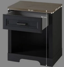 Design PC Tisch mit Rollcontainer - Joe (zweiteilig)