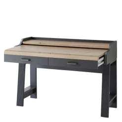 Design PC Tisch mit Rollcontainer - Joe (zweiteilig)