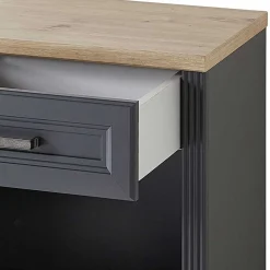 Design PC Tisch mit Rollcontainer - Joe (zweiteilig)