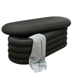 Design Polsterbank in Anthrazit Boucle - Idris