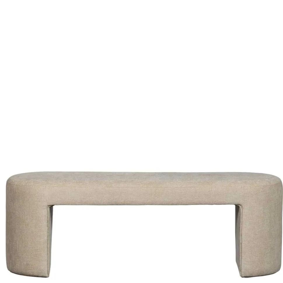Design Polsterbank in Beige Chenille - Settings