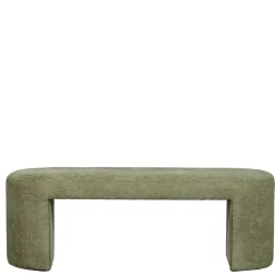 Design Polsterbank in Oliv Grün Chenille - Baverly