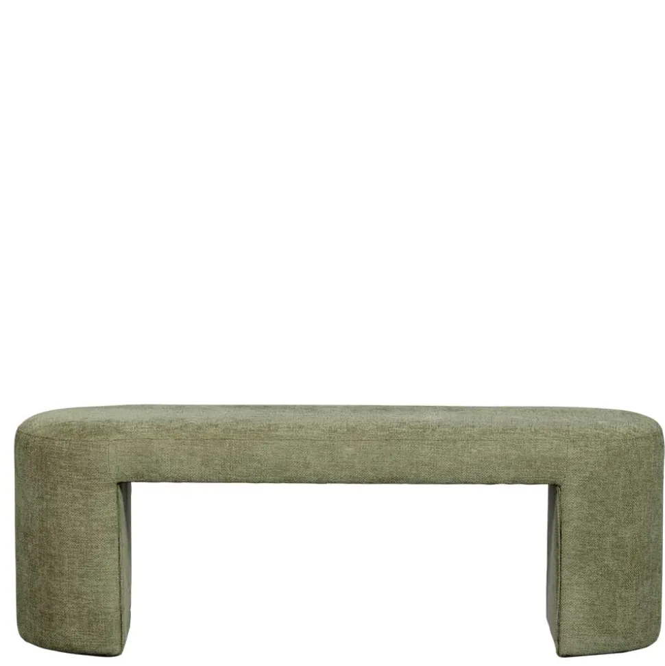 Design Polsterbank in Oliv Grün Chenille - Baverly