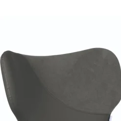 Design Polsterstühle im Material Mix - Navy (2er Set)