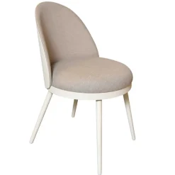 Design Polsterstuhl in Weiß Beige - Grandios