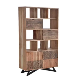 Design Regal mit Türen und Schubladen - Merlan