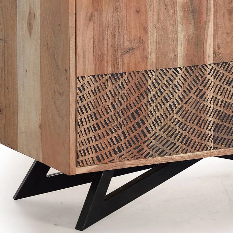 Design Regal mit Türen und Schubladen - Merlan