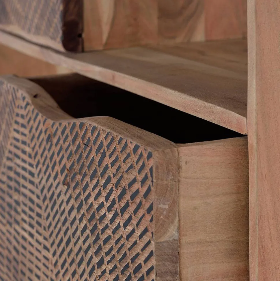 Design Regal mit Türen und Schubladen - Merlan