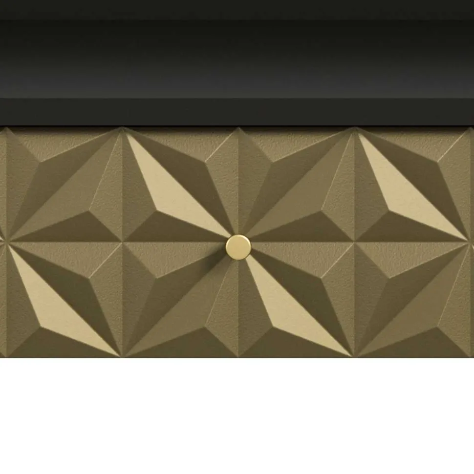 Design Schminktisch in Schwarz und Gold - Madrilena