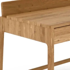 Design Schreibtisch aus Massivholz Wildeiche - Laida
