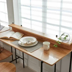 Design Schreibtisch in Akazie Optik & Schwarz - Charme