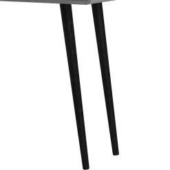 Design Schreibtisch in Grau mit Schwarz - Pavias