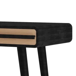 Design Schreibtisch in Schwarz mit Eiche - Diadani