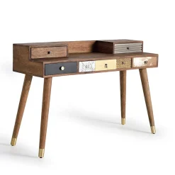 Design Schreibtisch mit fünf Schubladen - Fina