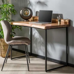 Design Schreibtisch mit Naturkanten aus Akazie - Ilmany