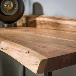 Design Schreibtisch mit Naturkanten aus Akazie - Ilmany
