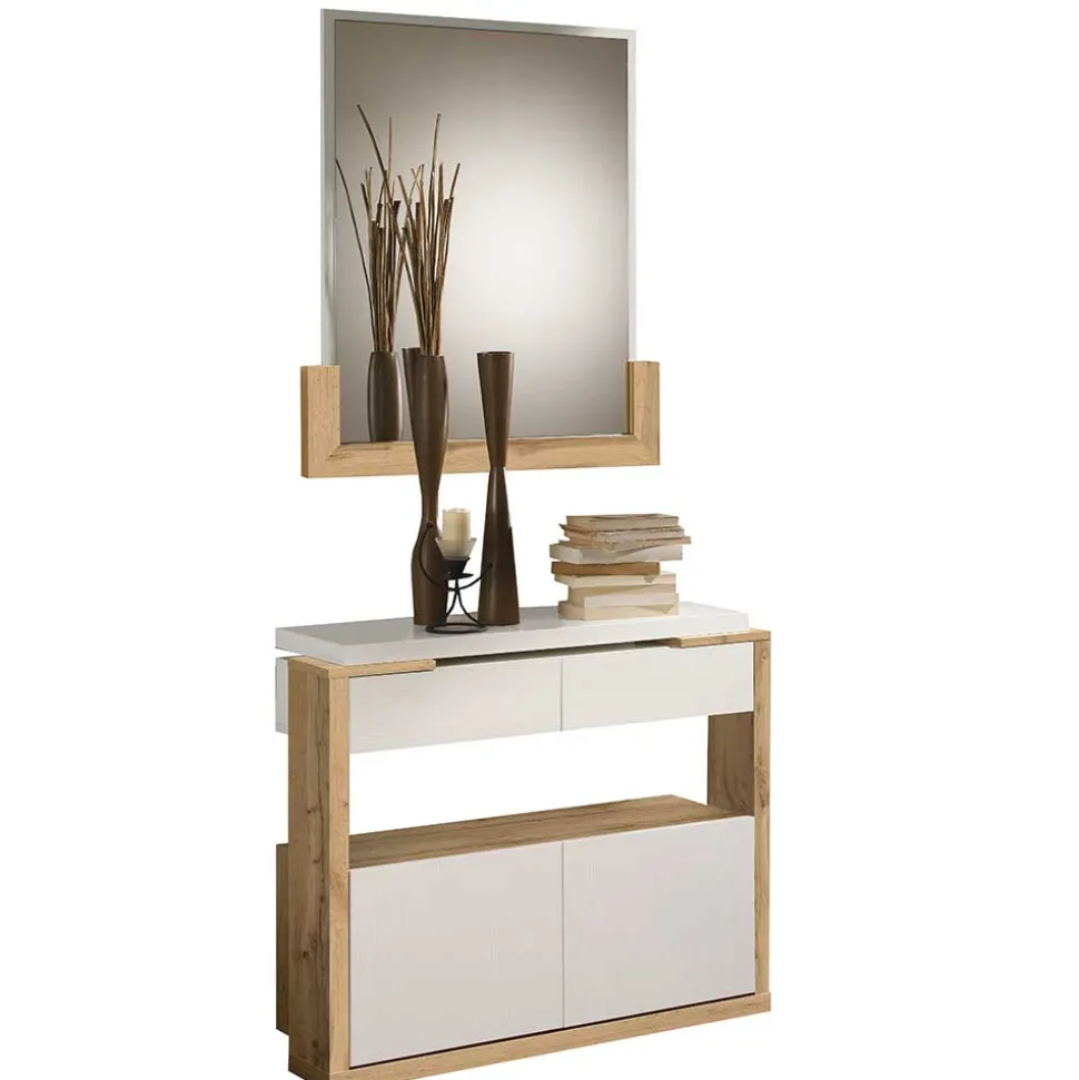 Design Schuhkommode & Spiegel Set - Ryus (zweiteilig)