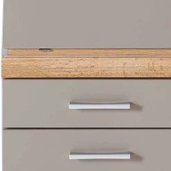 Design Sekretär in Grau & Eiche NB - Zella