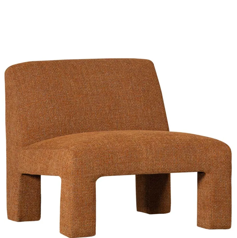 Design Sessel in Ocker meliert - Serasmus