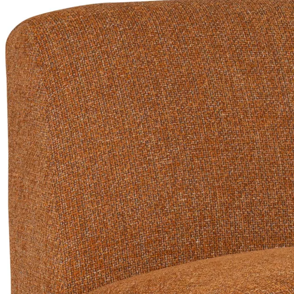 Design Sessel in Ocker meliert - Serasmus